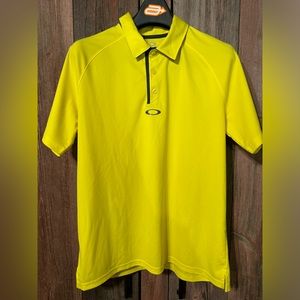 Oakley Hydrolix Polo Golf Shirt NWOT Mens Medium Yellow
